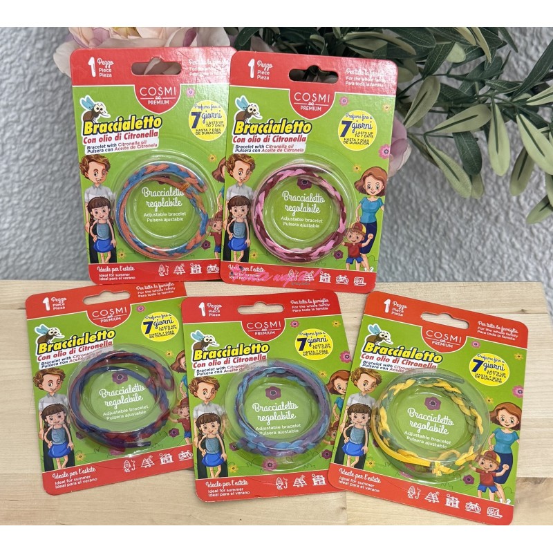 PULSERA DE CITRONELA AJUSTABLE